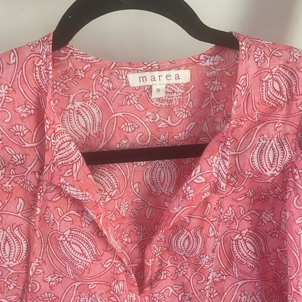 Marea by Liz Joy Pink Floral Blouse - Picture 2 of 7